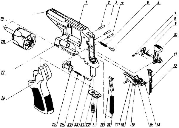 Книгаго: 9-мм служебный револьвер Р-92С. Техническое описание и инструкция по эксплуатации. Иллюстрация № 2