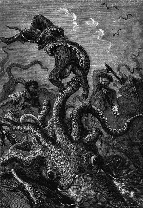 Книгаго: Подводные многорукие чудовища- красные дьяволы. Иллюстрация № 1