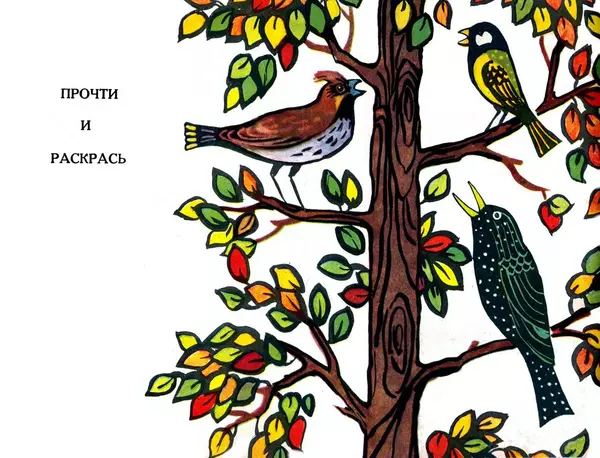Книгаго: Как птицы спорили. Альбом для раскрашивания. Иллюстрация № 2
