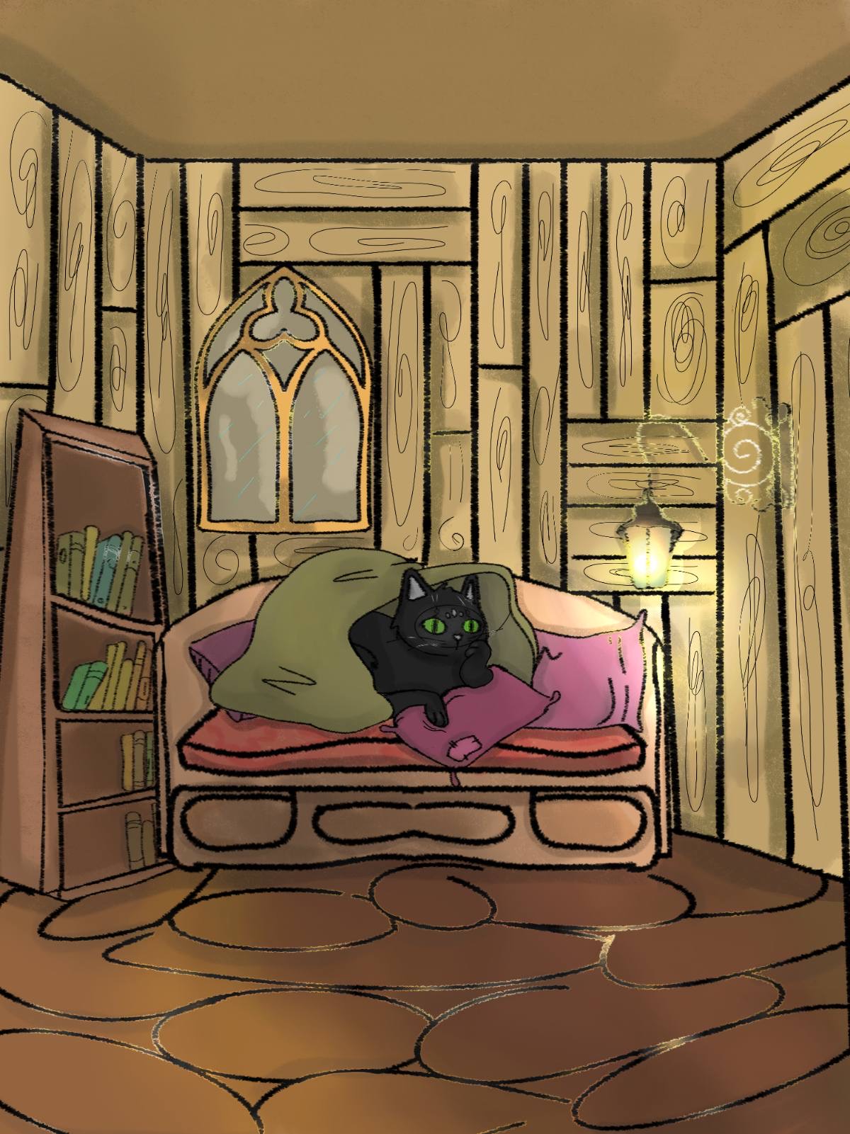 Книгаго: Плоский Кот и волшебная косточка. Иллюстрация № 1