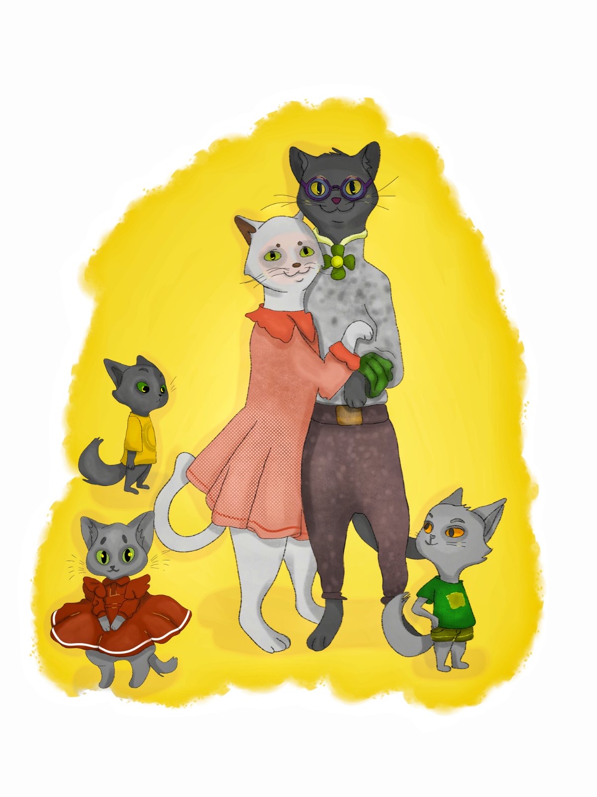 Книгаго: Плоский Кот и волшебная косточка. Иллюстрация № 2
