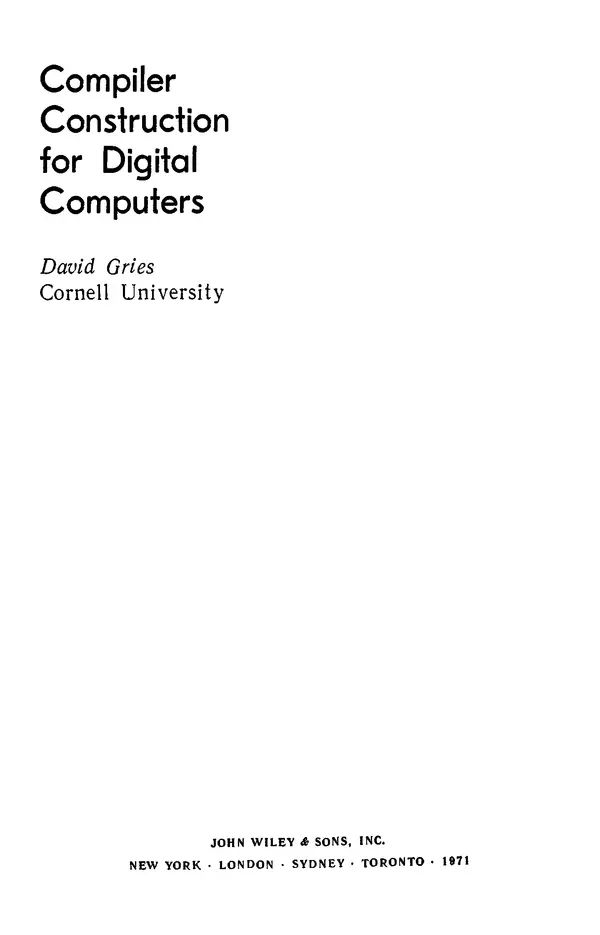 Книгаго: Конструирование компиляторов для цифровых вычислительных машин. Иллюстрация № 3